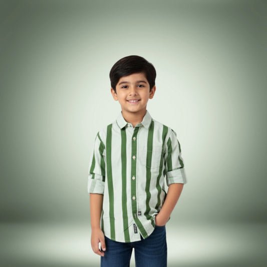 Boys' Casual Striped Shirt