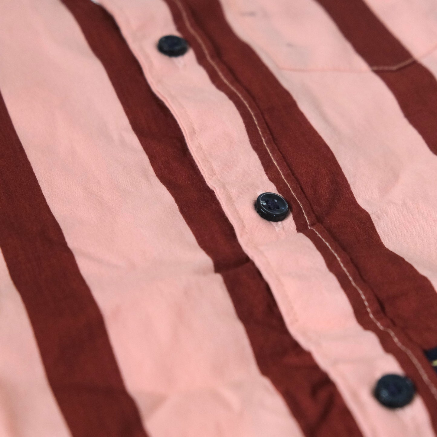 Boys' Pink & Maroon Vertical Striped Shirt – Trendy & Comfortable