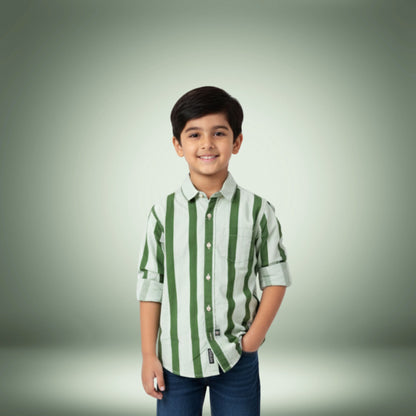 Boys' Casual Striped Shirt